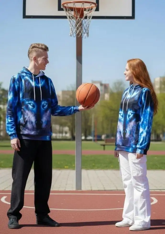 Худи с принтом волка, славянский символ 2026 - Худи (Одежда) в Балашиха