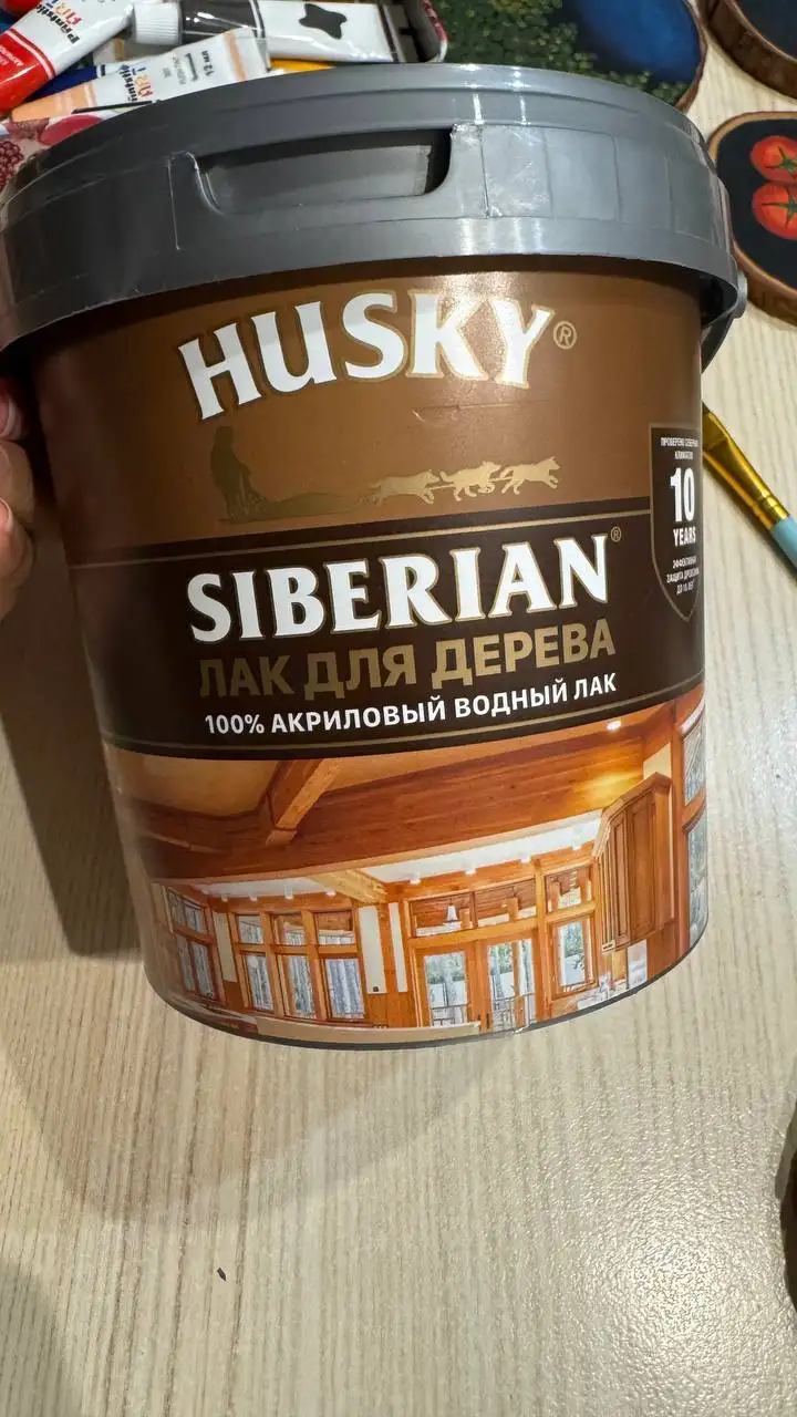 Открытая банка лака, новая, 0.9л - Барахолка в Балашиха