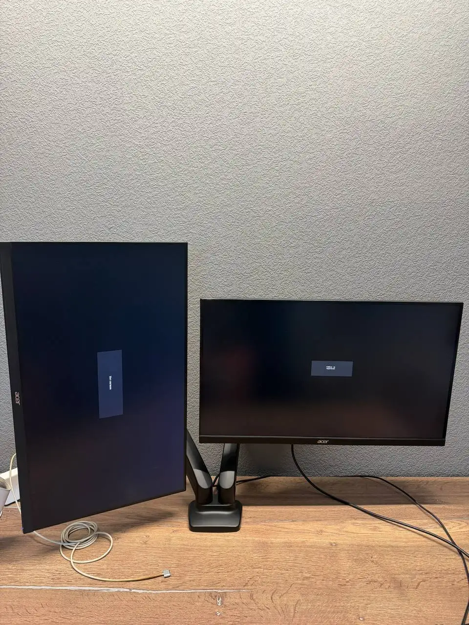 Продается комплект из двух мониторов Acer 27" и кронштейн ONKRON - Мониторы и аксессуары (Электроника) в Балашиха