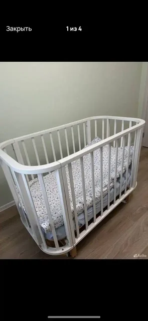 Детская кроватка с маятником из натуральной березы - частное объявление в Мытищи