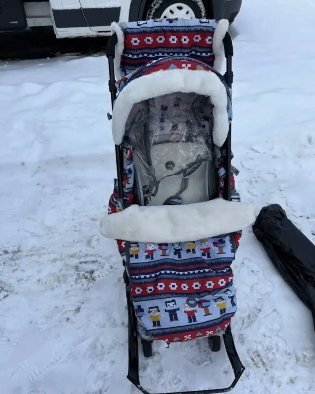 Санки коляска в хорошем состоянии