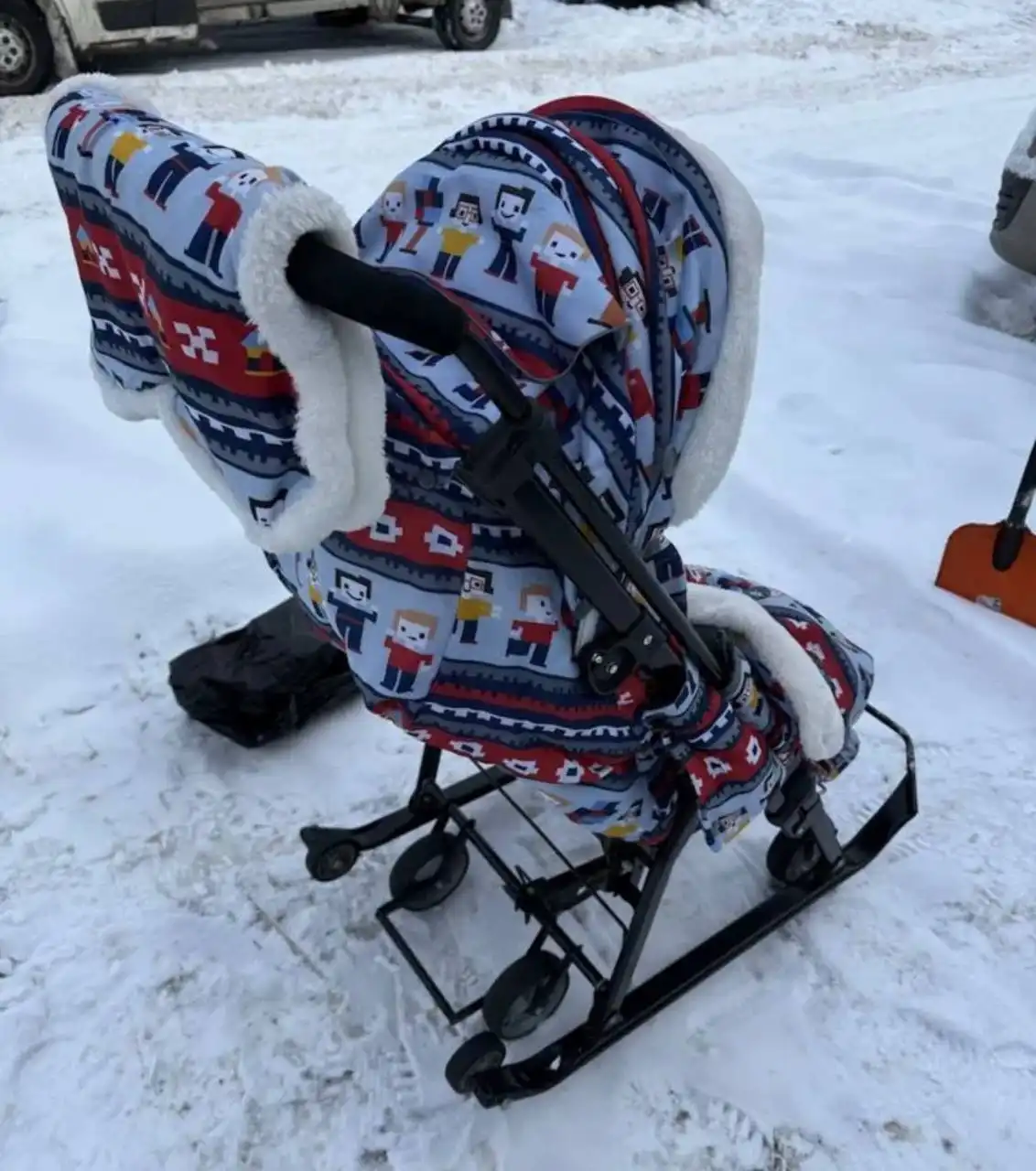 Санки коляска в хорошем состоянии