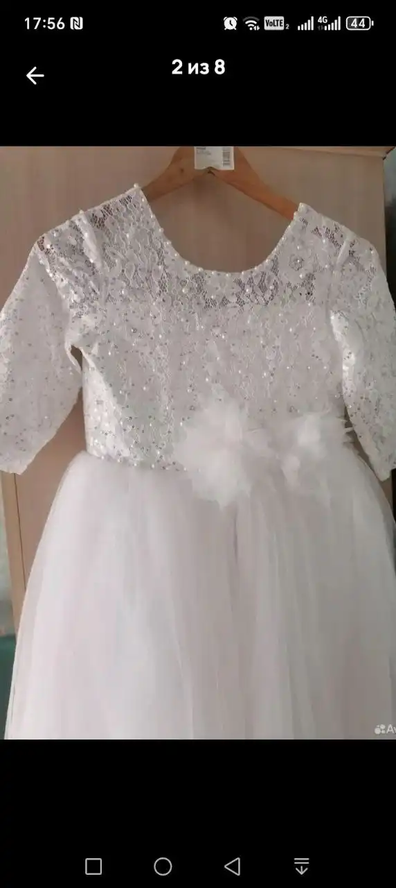 Нарядное платье для девочки размер 34