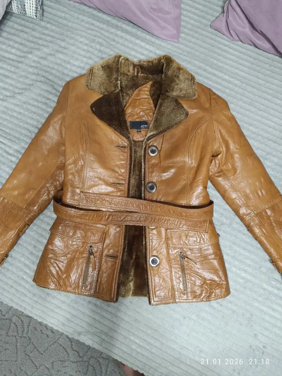 Дублёнка JARIS Турция, размер S/M 44 - Верхняя одежда (Одежда) в Мытищи