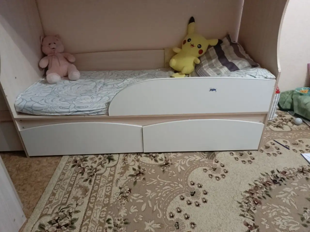 Продажа двухъярусной детской кровати с матрасами и ящиками - Мебель (Товары для детей) в Мытищи