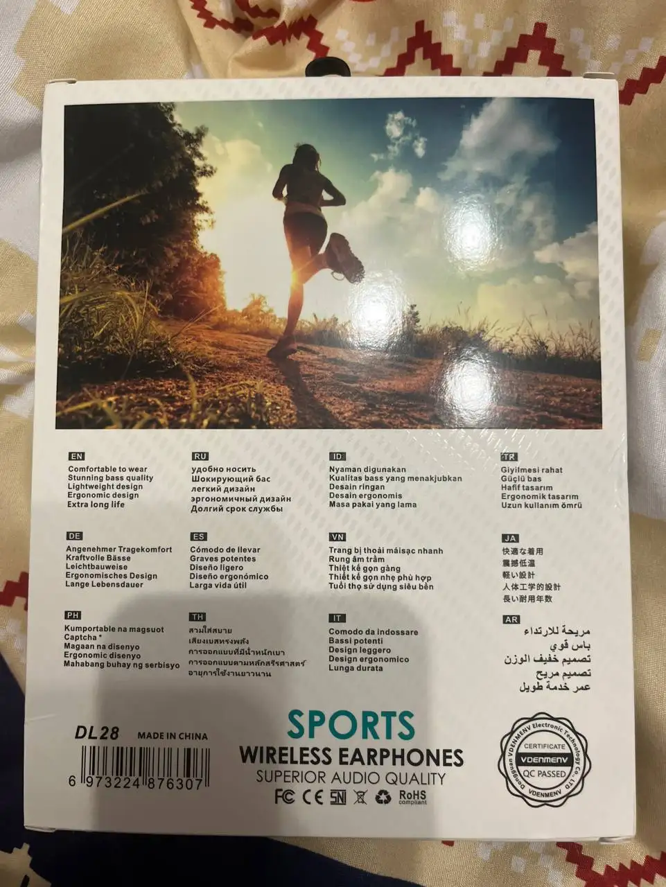 Наушники для бега черные - Электроника в Мытищи