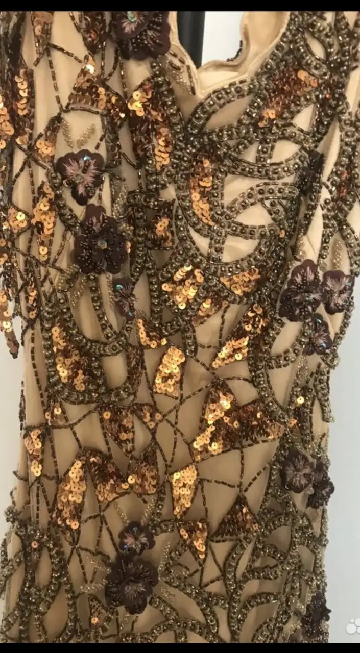 Вечернее платье с бисером и пайетками, размер 42-44 - Вечерние платья (Одежда) в Москва