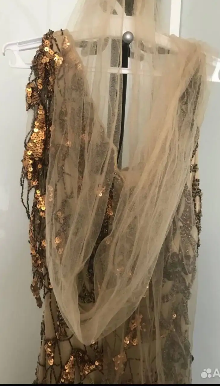 Вечернее платье с бисером и пайетками, размер 42-44 - Вечерние платья (Одежда) в Москва