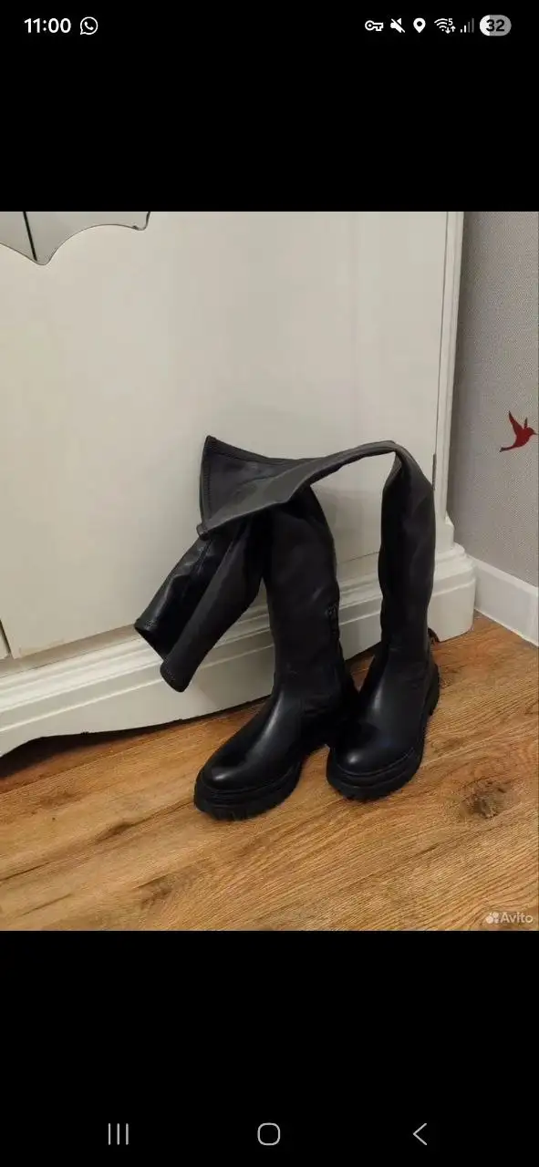 Кожаные ботфорды от Geox в отличном состоянии - Обувь (Одежда) в Мытищи