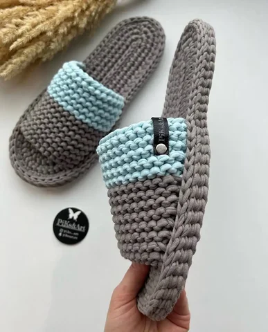 Мужские тапочки из трикотажной пряжи - частное объявление в Мытищи