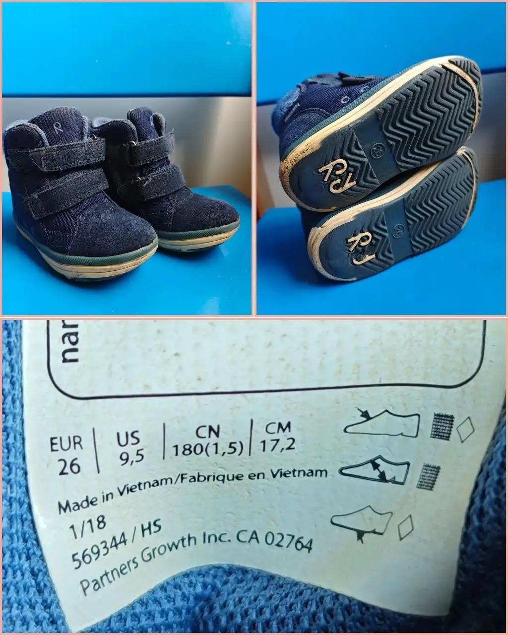 Продажа ботинок Reima TEC синие размер 26 - Детская одежда (Одежда) в Королёв