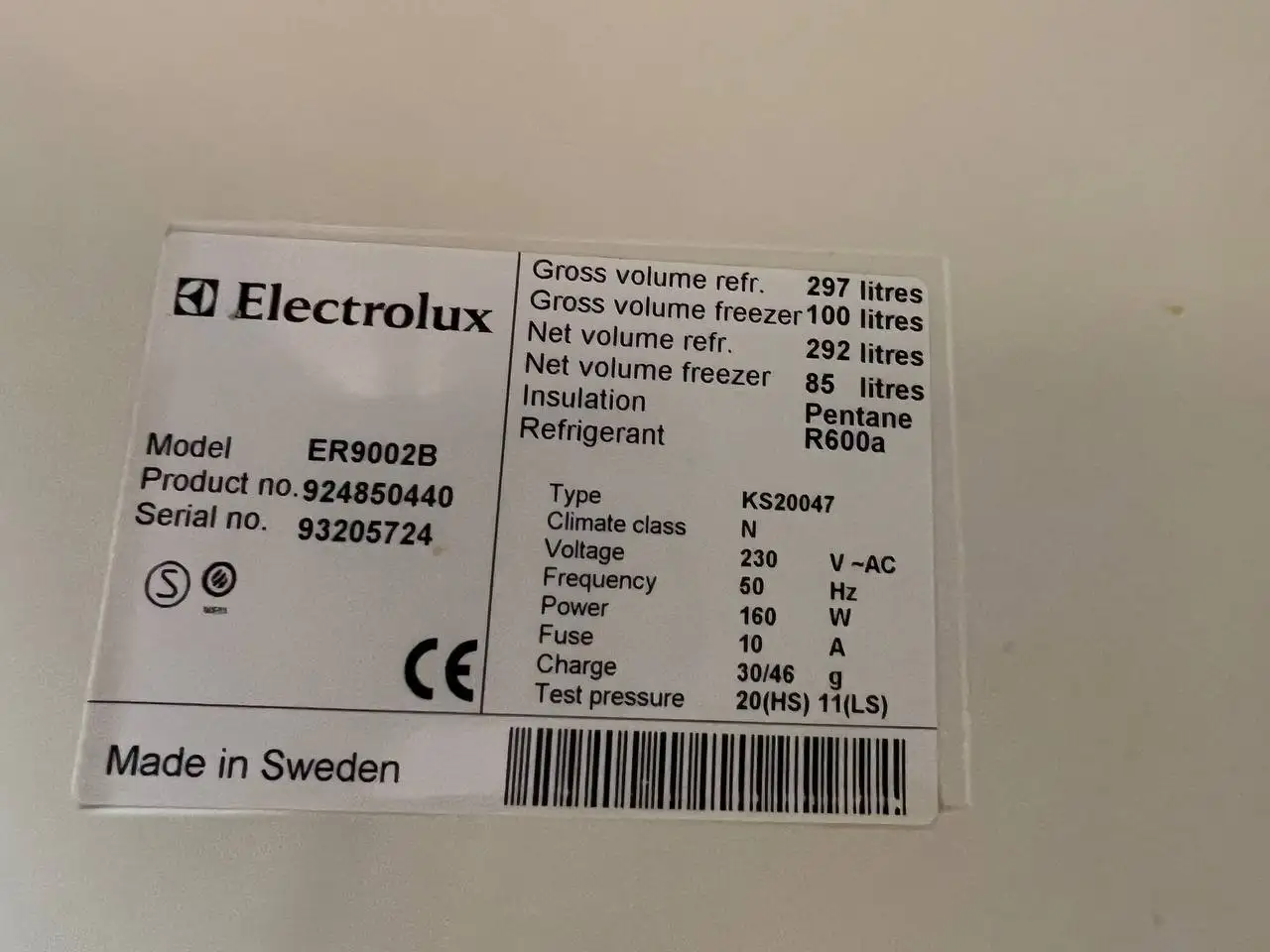 Холодильник Electrolux Model ER9002B - Холодильники (Электроника) в Мытищи