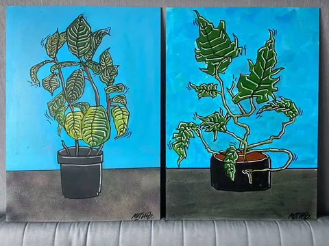 Картины акрилом и аэрозолью 50x70 см - Хобби и отдых в Мытищи