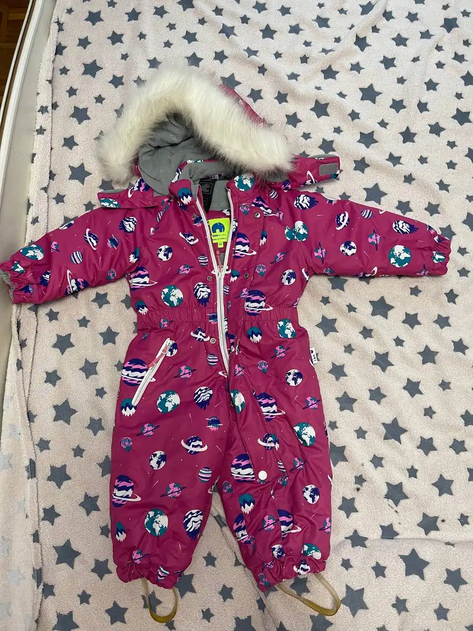 Зимний комбинезон для девочки размер 80