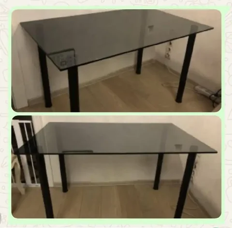Продается стеклянный стол ИКЕА черный 118x75 - Для дома и дачи в Москва