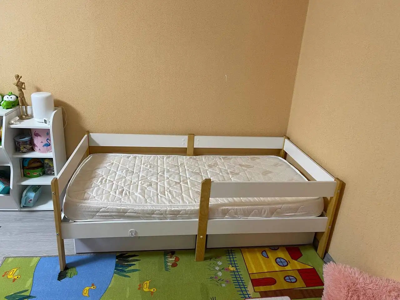 Детская кровать Sweet Sofa 160x80 с бортиком и ящиками