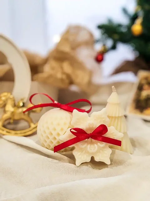 Подарочный набор из трех свечей из соевого воска - частное объявление в Балашиха