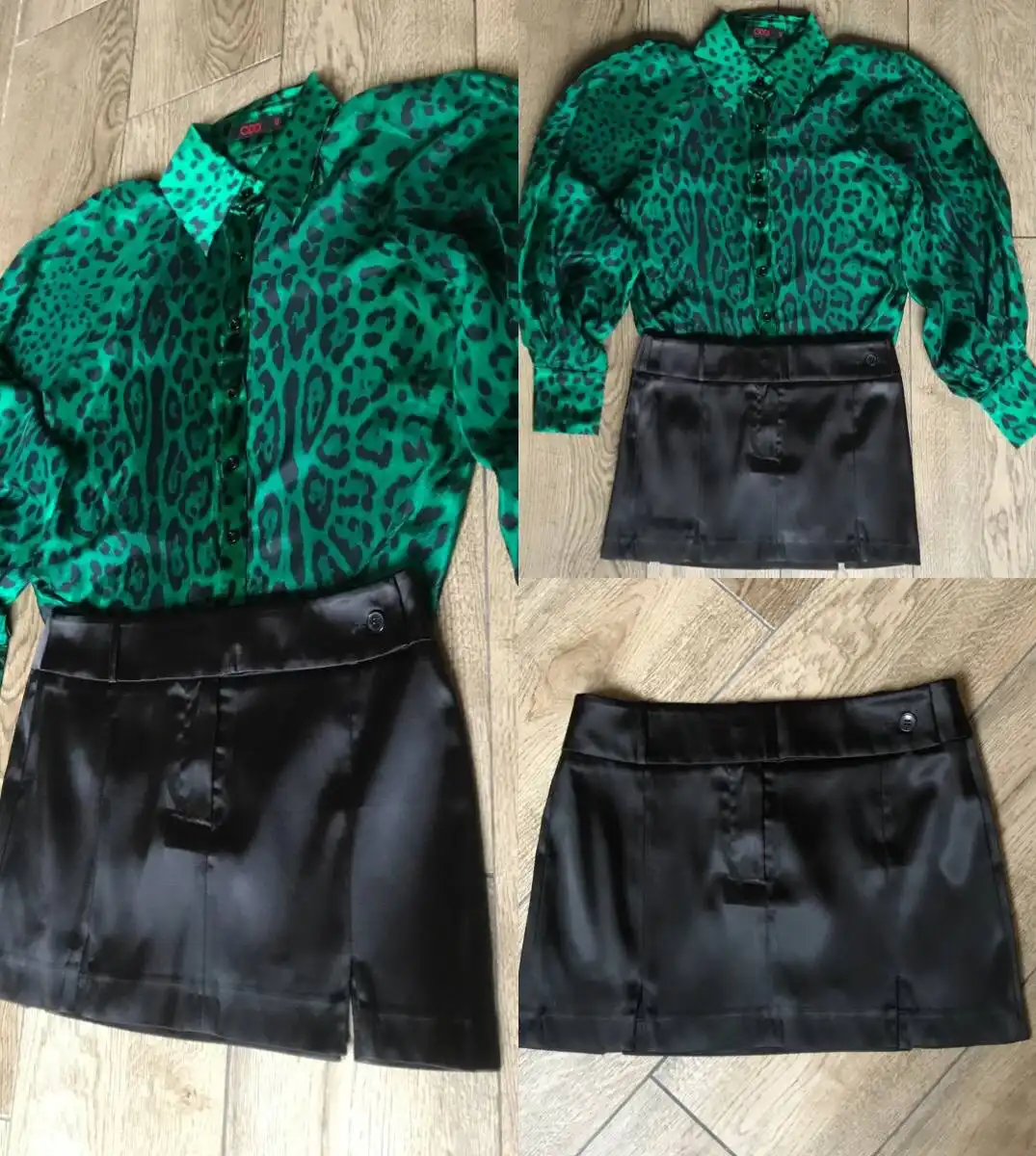 Вечерняя Юбка из плотной эластичной ткани с матовым лоском