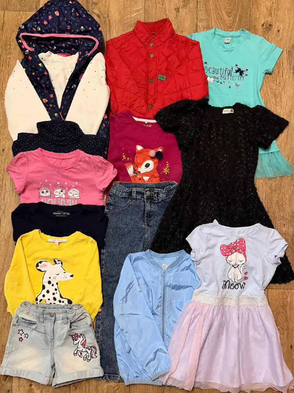 Пакет одежды на девочку рост 116-122