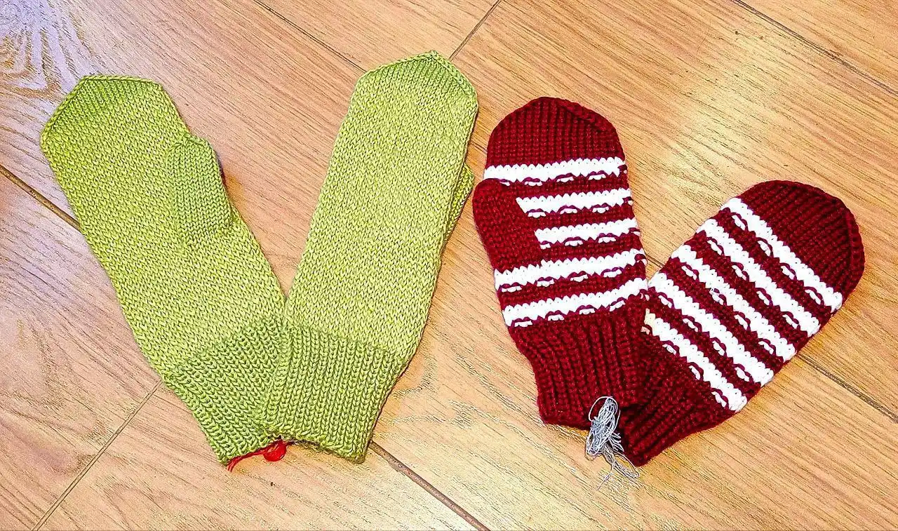 Новые рукавички взрослые и детские