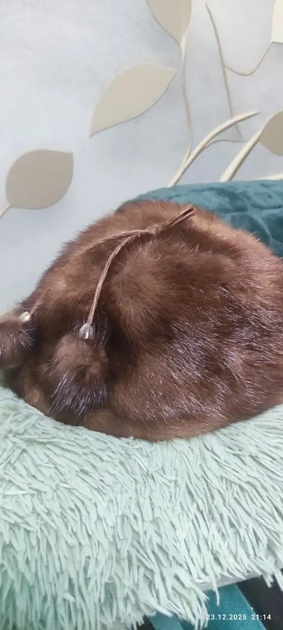 Норковая шапка новая