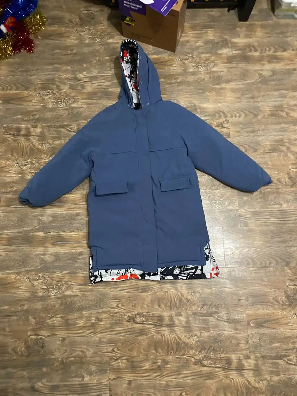 Зимний двухсторонний пуховик