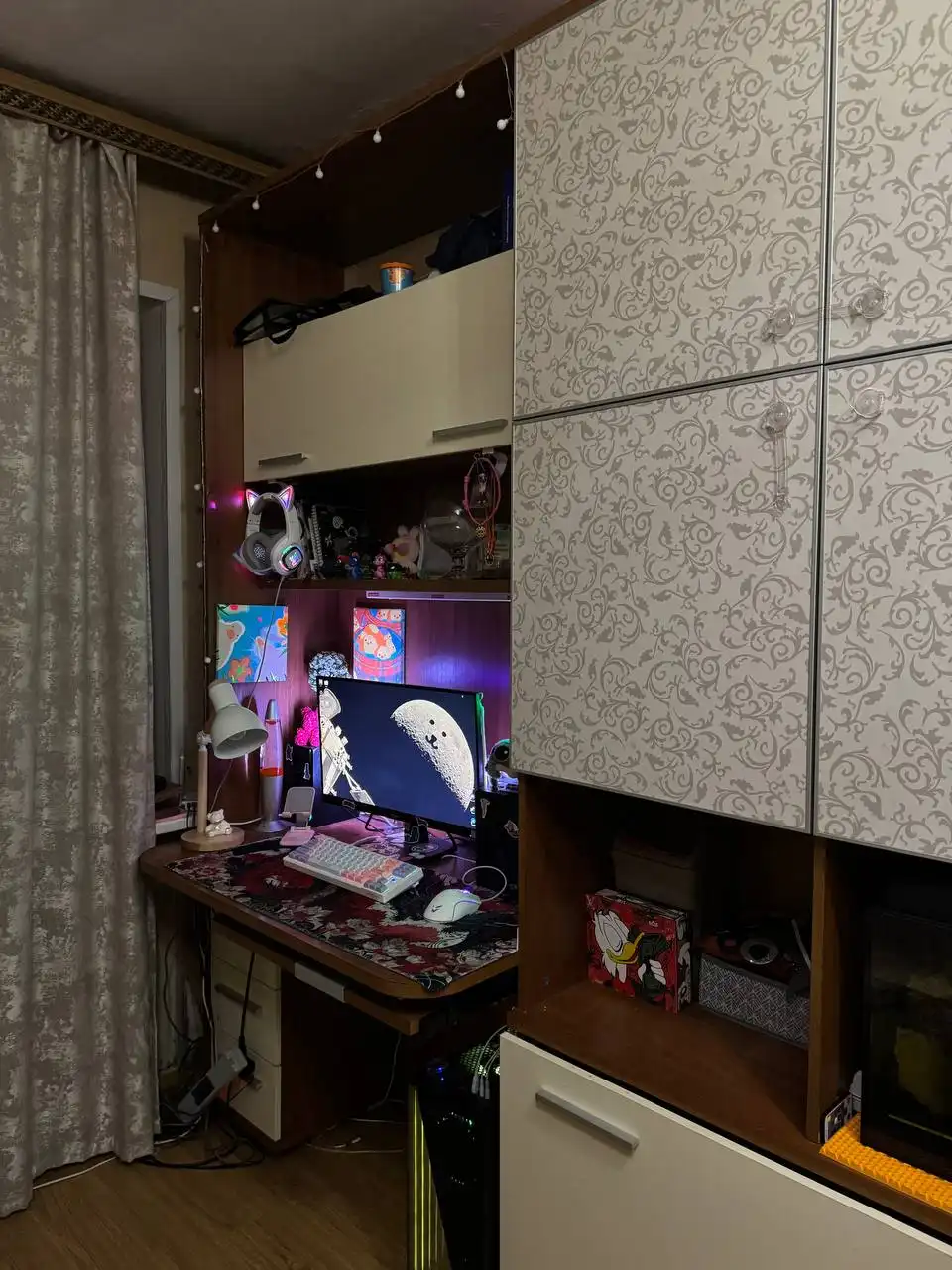 Стенка с компьютерным столом и шкафом-купе - Мебель (Для дома и дачи) в Балашиха