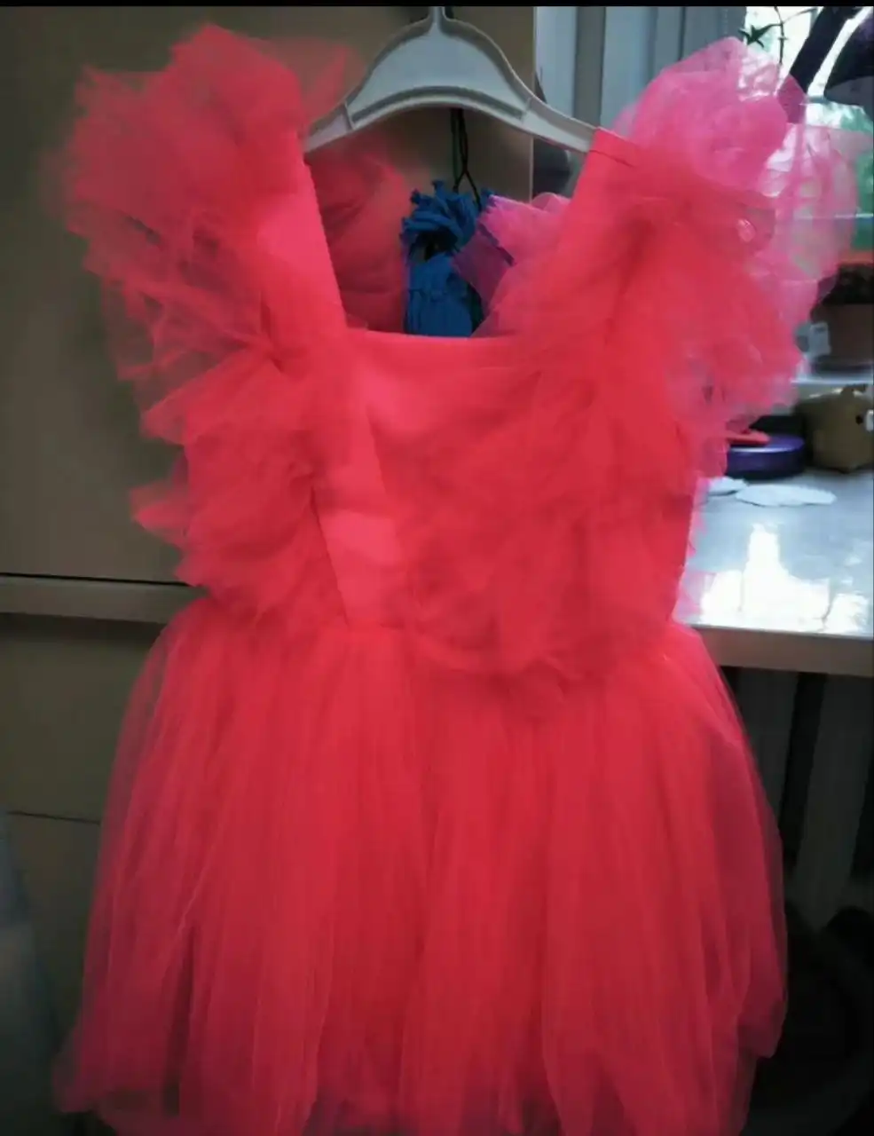 Детское платье размер 122, ярко-коралловый - Одежда для детей (Товары для детей) в Москва