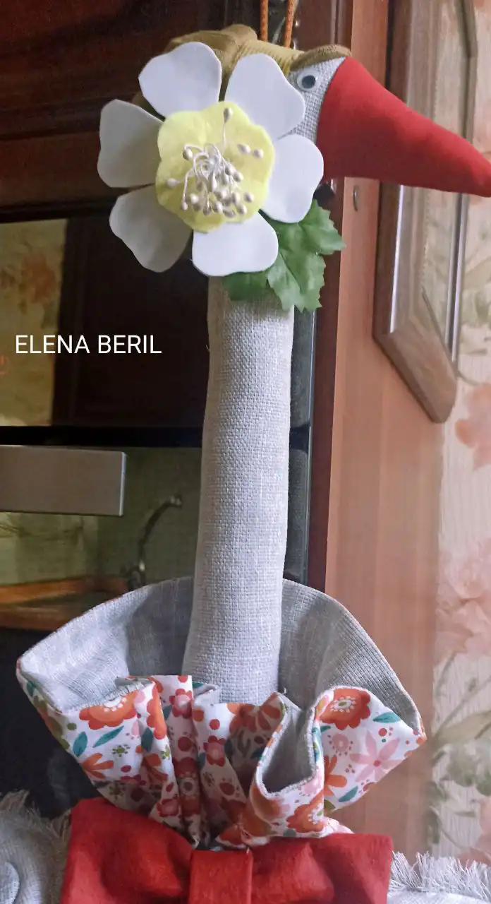 Гусь 'Лютик' - шарнирная кукла для интерьерного декора - Рукоделие и творчество (Хобби и отдых) в Балашиха