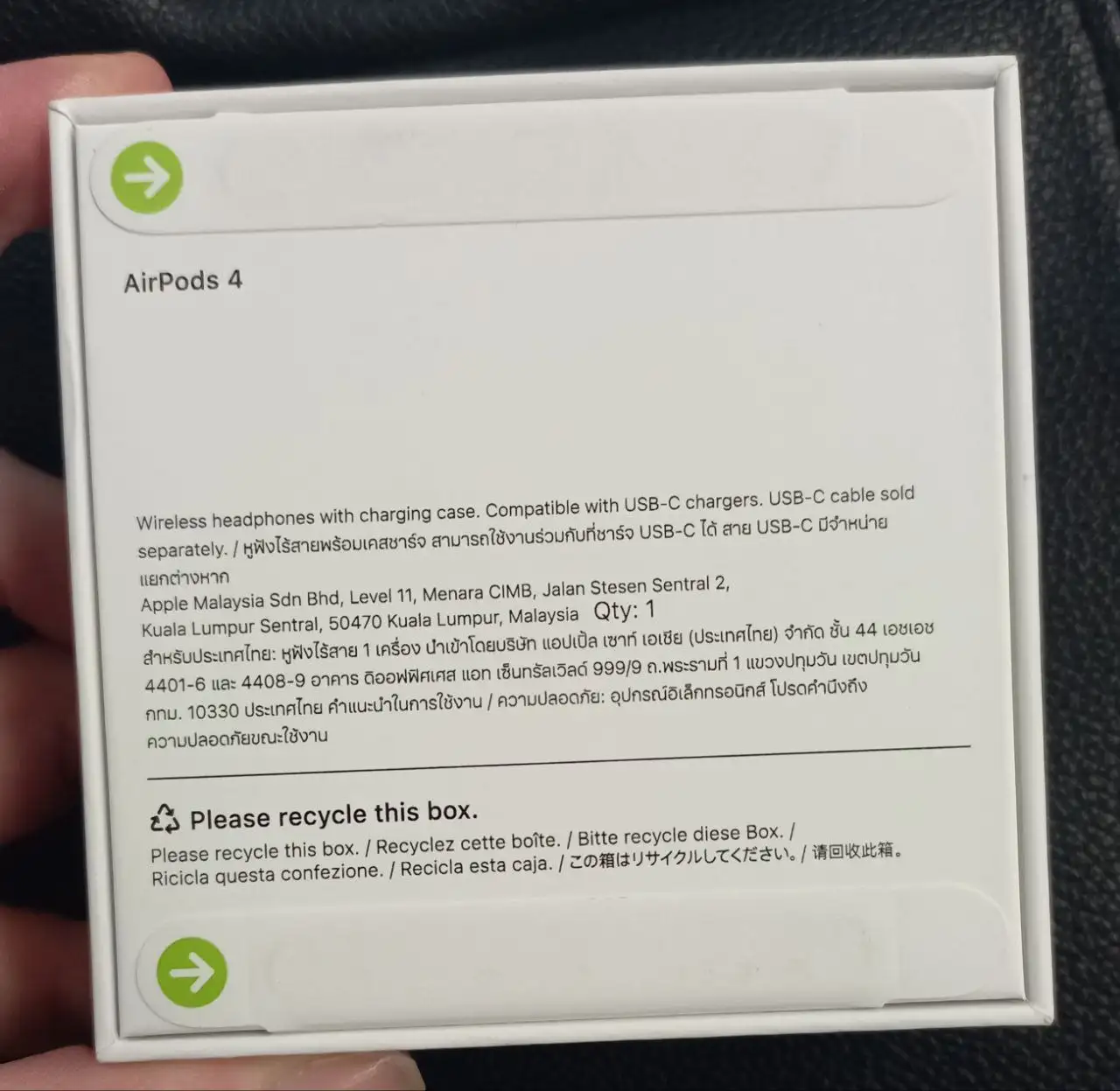 Наушники Apple AirPods 4 A3050,A3053,A3058 новые - Аудиотехника (Электроника) в Железнодорожный