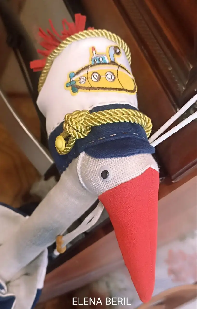 Гусь 'Моряк' - шарнирная кукла для интерьерного декора - Куклы (Хобби и отдых) в Москва