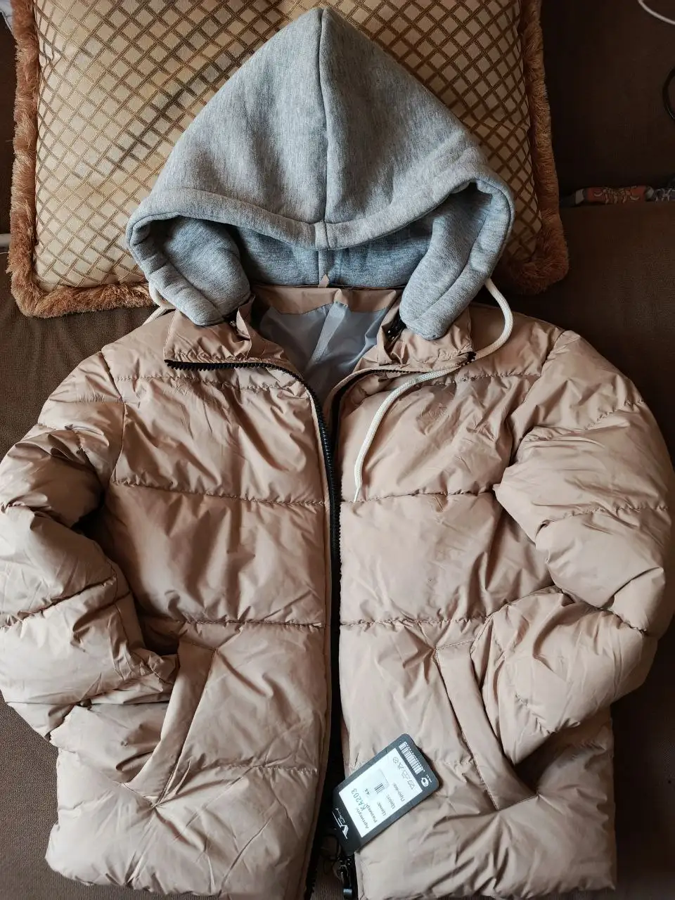 Оверсайз, бежевый, S-M - Верхняя одежда (Одежда) в Балашиха