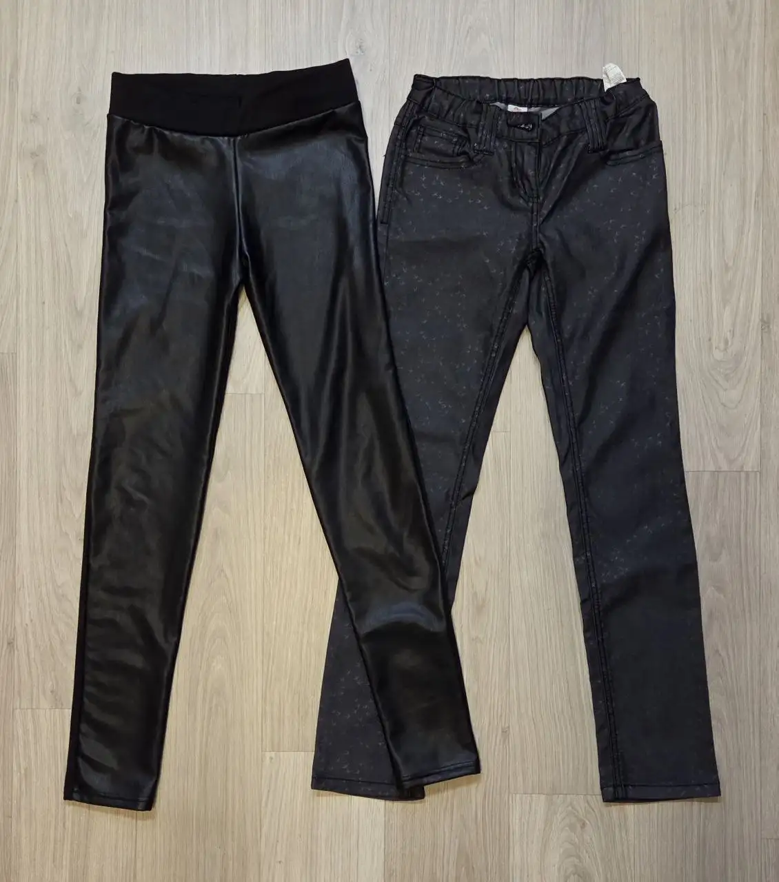 Штаны зауженные с кожей впереди и нарядные брюки - Брюки/Штаны (Одежда) в Балашиха