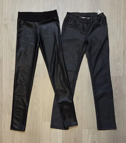 Штаны зауженные с кожей впереди и нарядные брюки - Брюки/Штаны в Балашиха