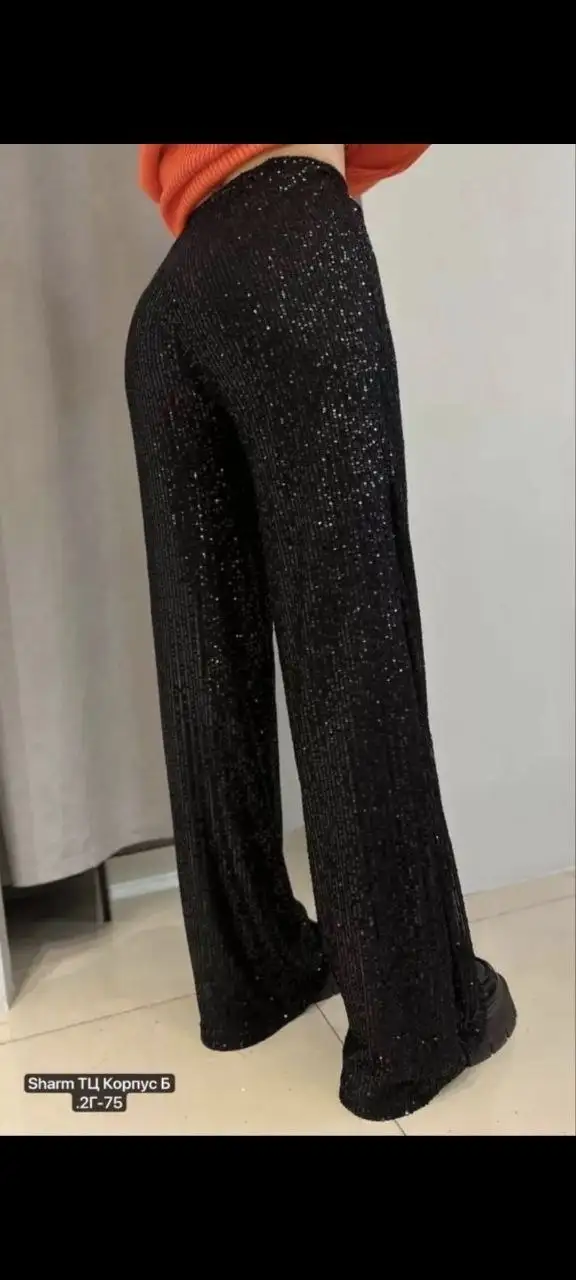 Новые штаны с пайетками 42/46 - Штаны/Брюки (Одежда) в Балашиха