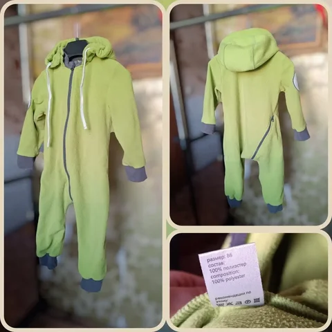 Флисовый комбинезон Bambinizon размер 86 - Одежда для детей в Королёв