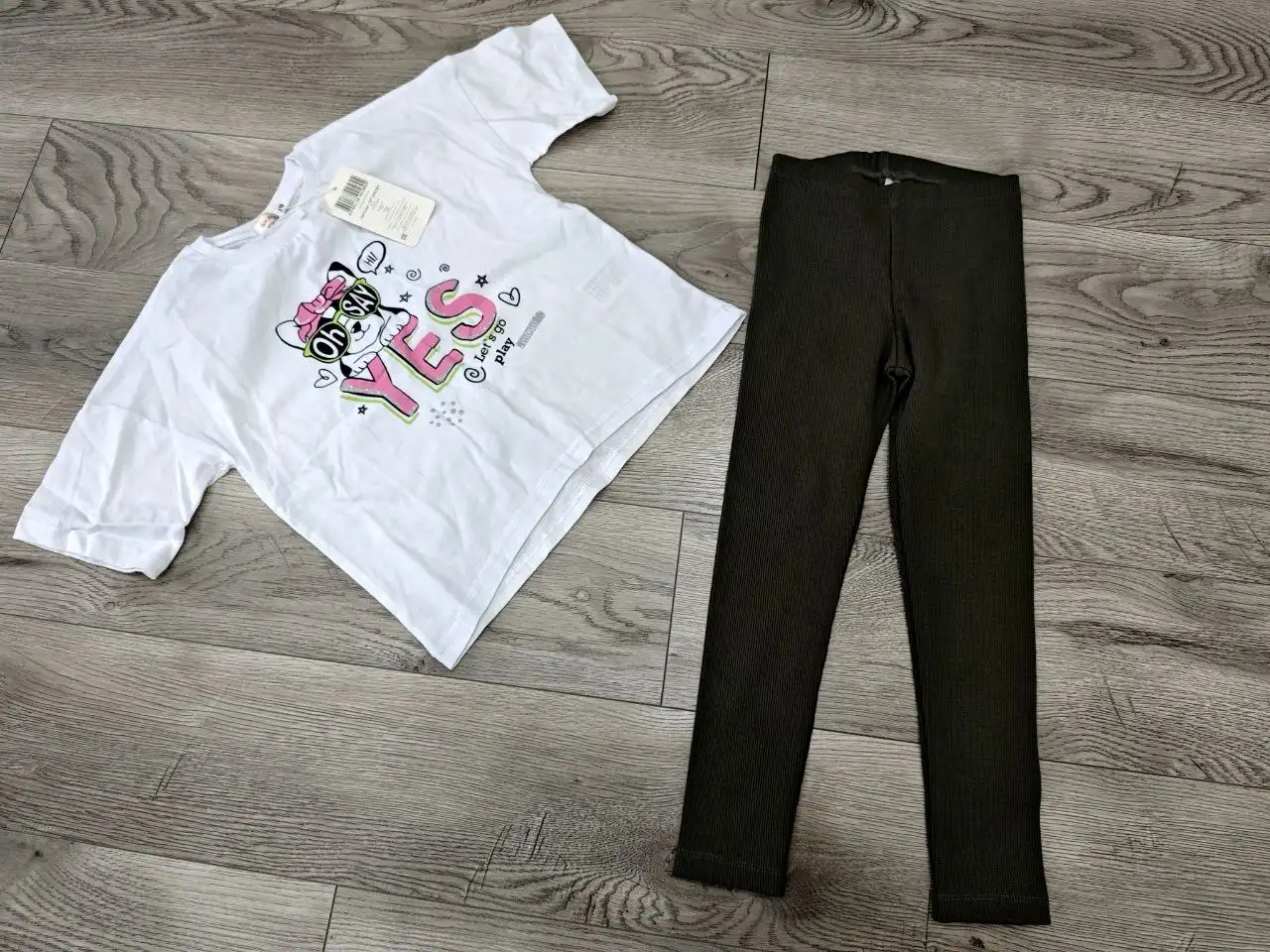 Комплект для девочки: футболка и лосины 116 см - Детская одежда (Одежда) в Балашиха
