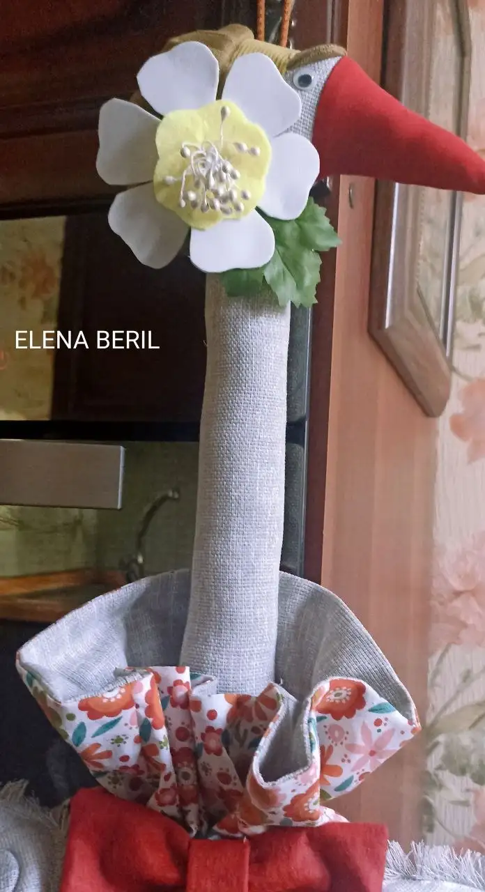 Гусь 'Лютик' - шарнирная кукла для интерьерного декора - Куклы и коллекционные фигурки (Хобби и отдых) в Балашиха