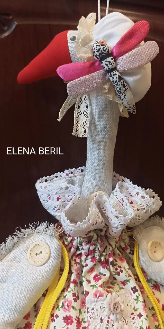 Гусыня с стрекозами - шарнирная кукла для интерьерного декора - Рукоделие (Хобби и отдых) в Балашиха