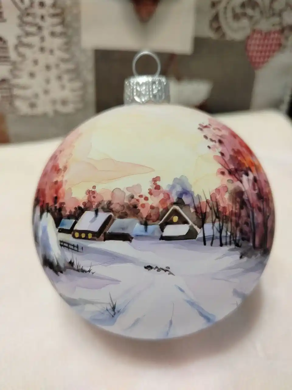 Стекло с круговой росписью