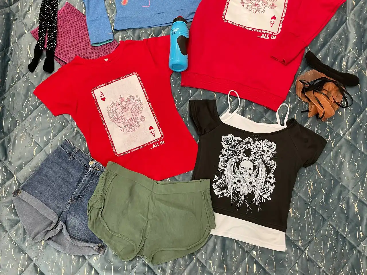 Пакет вещей размер S и аксессуары для волос