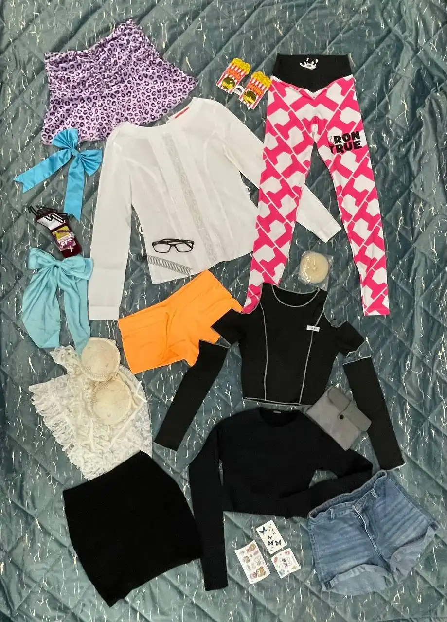 Пакет вещей XS и аксессуары для волос