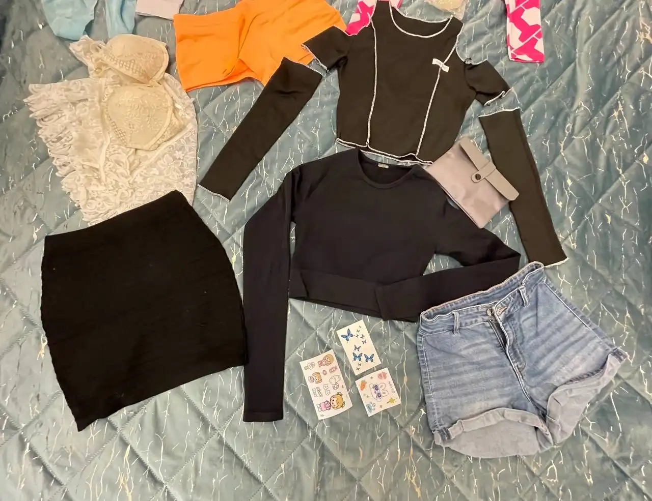 Пакет вещей XS и аксессуары для волос