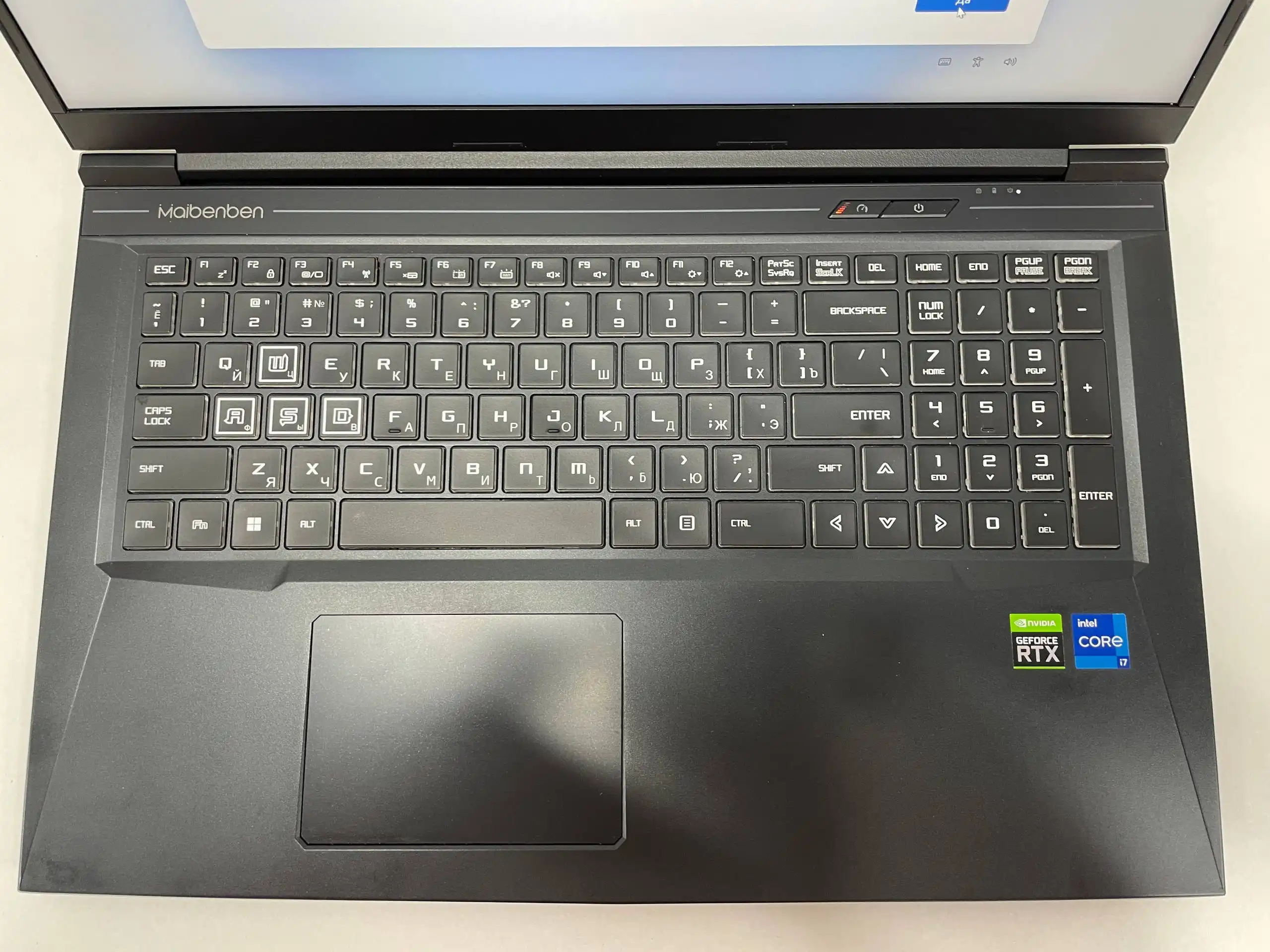 Продам ноутбук Maibenben x668 с процессором i7-12700H и видеокартой RTX 3070