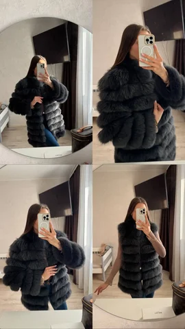 Роскошная шуба из песца под соболь - Одежда в Владивосток