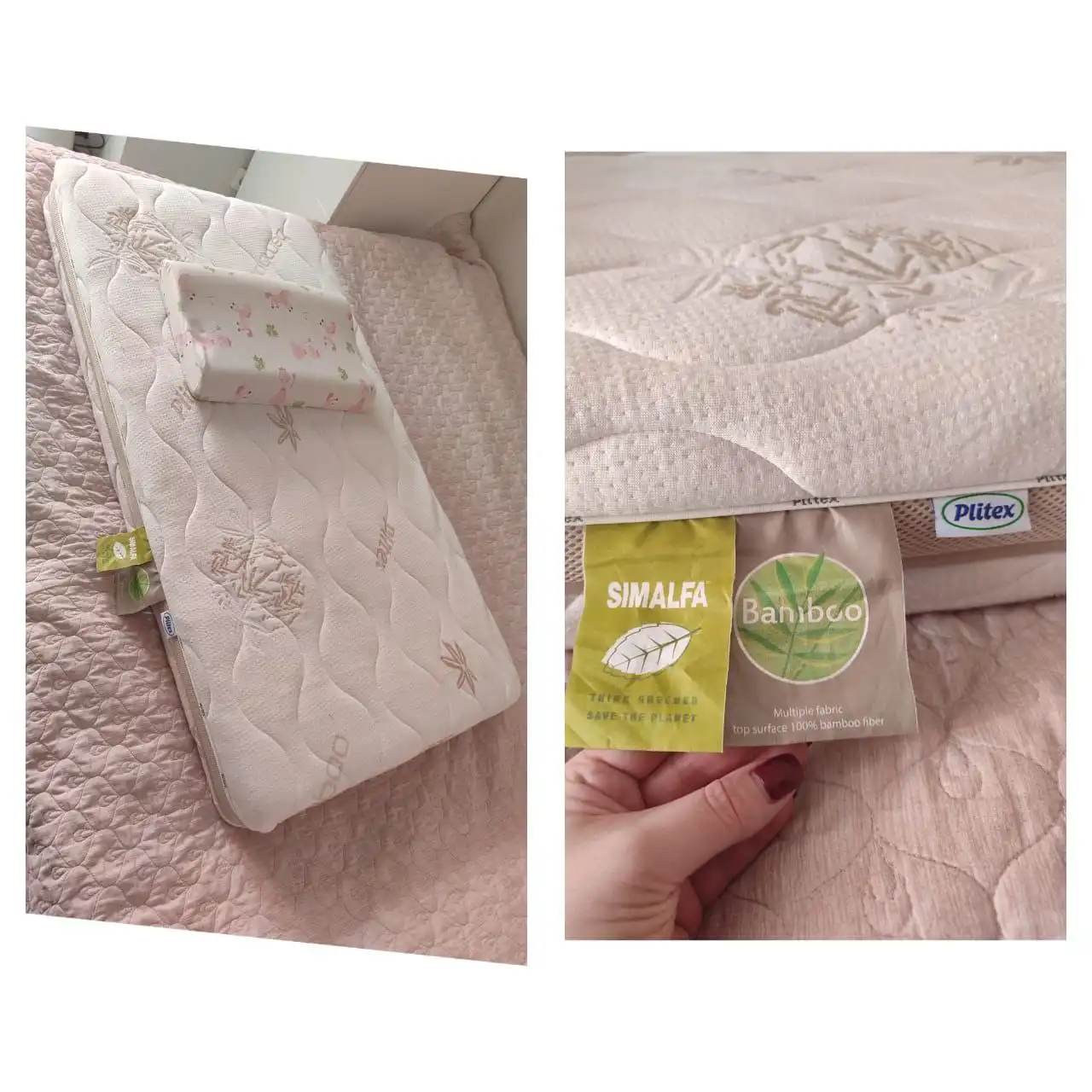 Продажа детского матраса Plitex Bamboo Nature с постельными принадлежностями - Детская мебель (Товары для детей) в Владивосток