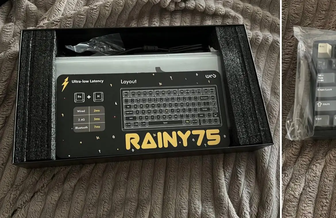 Продам новую механическую клавиатуру Rainy 75 с RGB подсветкой - Компьютерные аксессуары (Электроника) в Владивосток