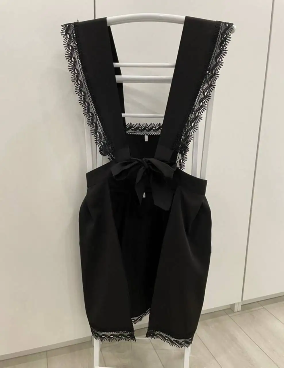 Школьный черный фартук для 9-11 классов - Школьная форма (Одежда) в Владивосток