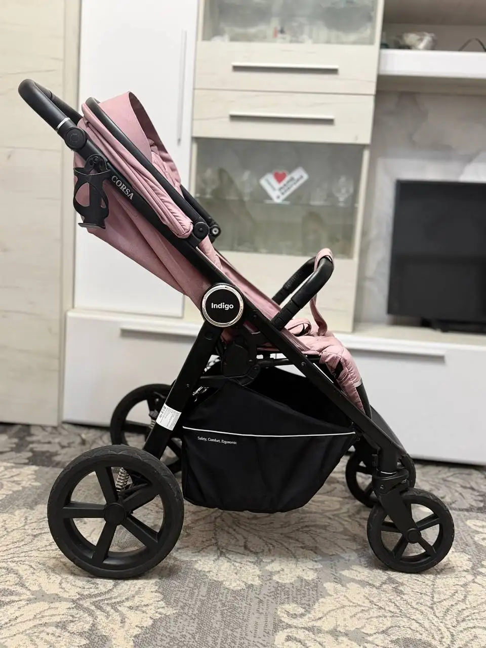 Прогулочная коляска Indigo Corsa розового цвета - Коляски (Товары для детей) в Владивосток