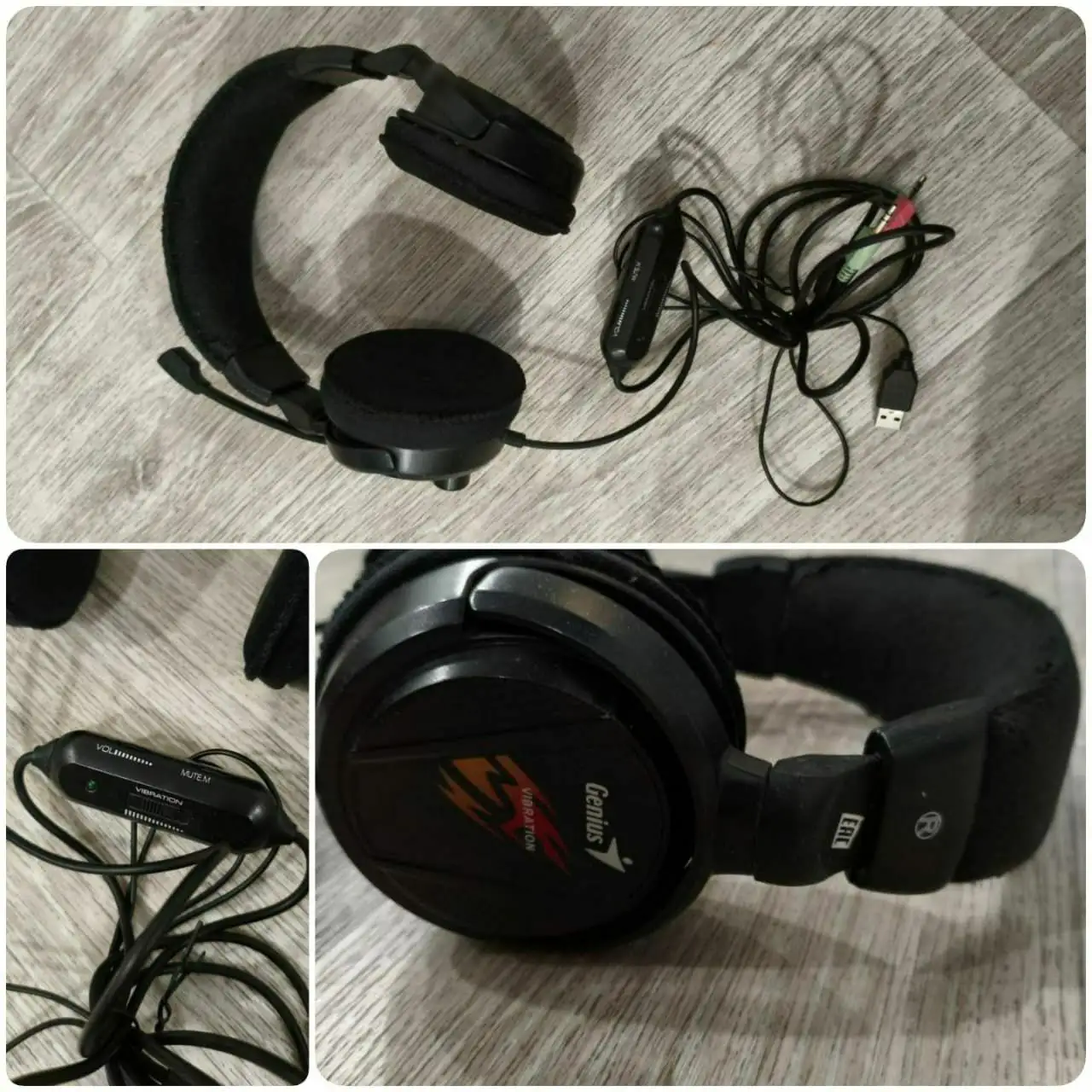 Наушники Genius HS-G500V с микрофоном и вибрацией - Аудиотехника (Электроника) в Владивосток